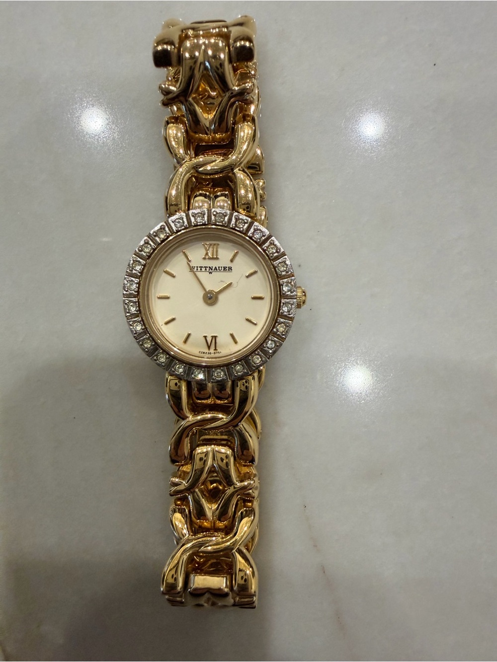 Women’s Wittnauer Gold-Tone Crystal Bracelet Watch - Gold